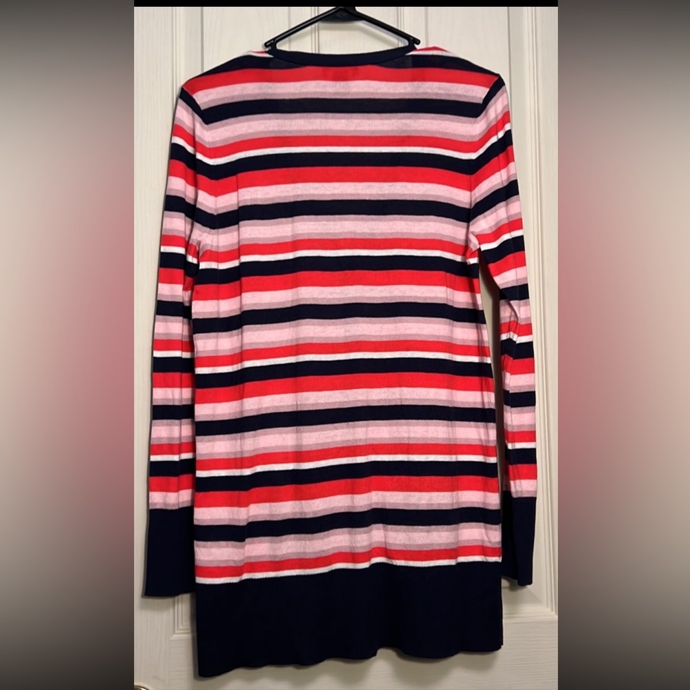 Euc Halogen Small Stripe Button Down Cardigan - image 2